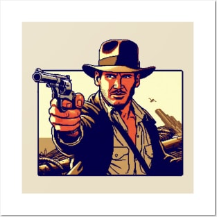 Indiana Jones 8 Bit Posters and Art